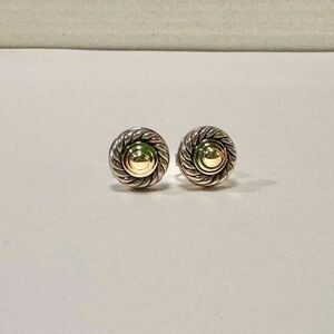 David Yurman Two-tone Cable Post Earrings in Great condition!